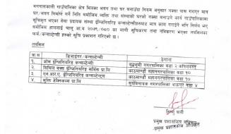 घर नक्सा पासका लागि सूचिकृत कन्सल्टेन्सीहरुकाे सूचि प्रकाशन सम्बन्धी सुचना